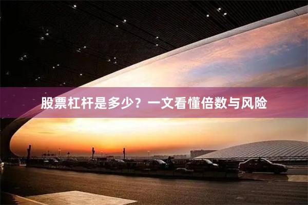 股票杠杆是多少？一文看懂倍数与风险